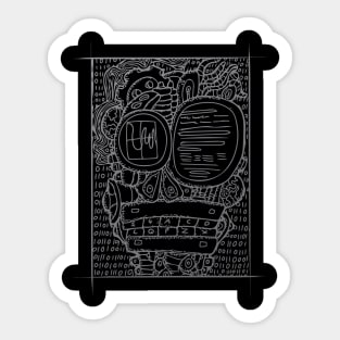 Robot Man Sticker